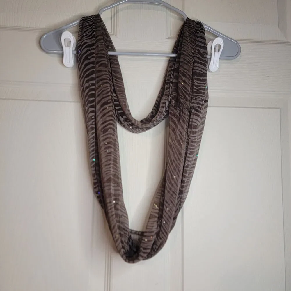 Brown Infinity Scarf